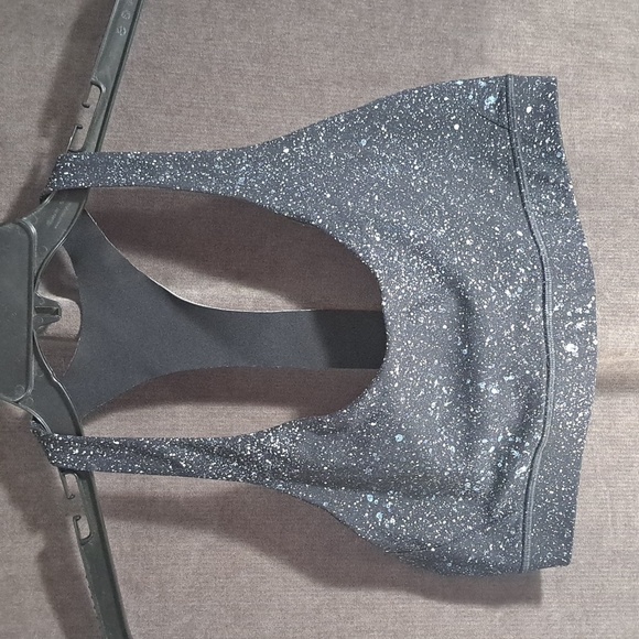 Lululemon Invigorate Mesh Insert Crystalline Blue Splash Sports Bra VG 12 - Picture 3 of 7